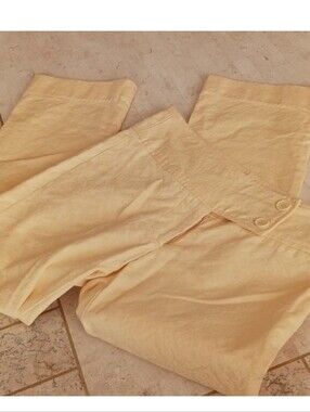 Vintage lightweight"textured" sz 0,  lemon  floral embossed,(store Cache)